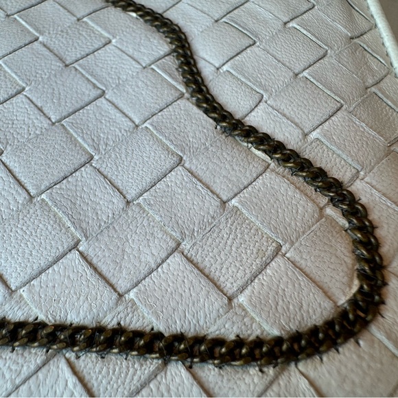 BOTTEGA VENETA 🔥RARE🔥Intrecciato Woven Nappa leather Zip around wallet. White. - Picture 4 of 11